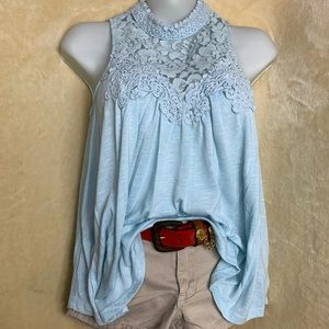 Clover & Scout light blue laced Blouse